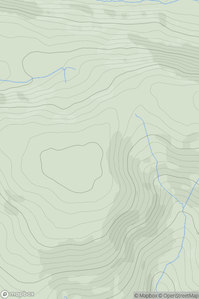 Thumbnail image for Foel Lwyd [Dolgellau to Machynlleth] showing contour plot for surrounding peak